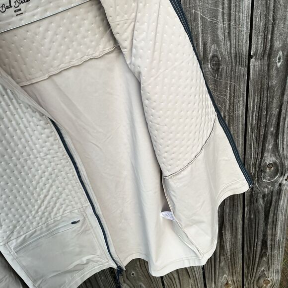 Bad Birdie Golf Hybrid Jacket Men's Medium Beige Water Repellant Softshell - Picture 14 of 16